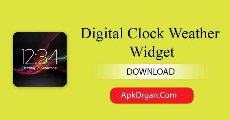 Digital Clock Weather Widget