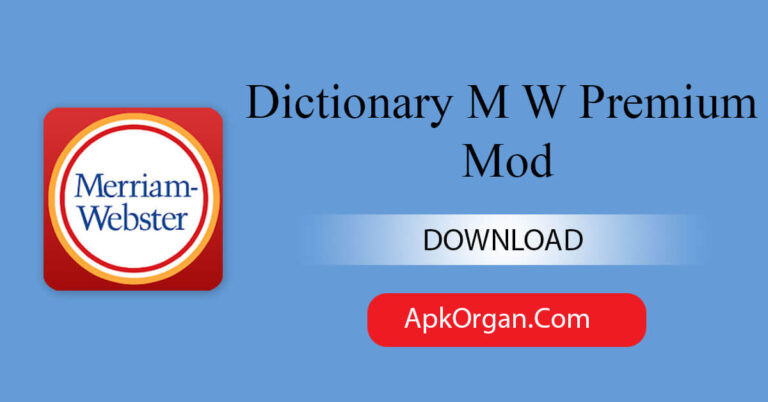 Dictionary M W Premium Mod