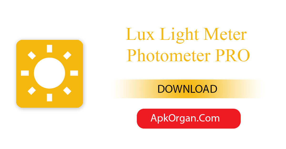 Lux Light Meter Photometer PRO