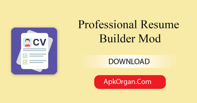 Professional Resume Builder Mod