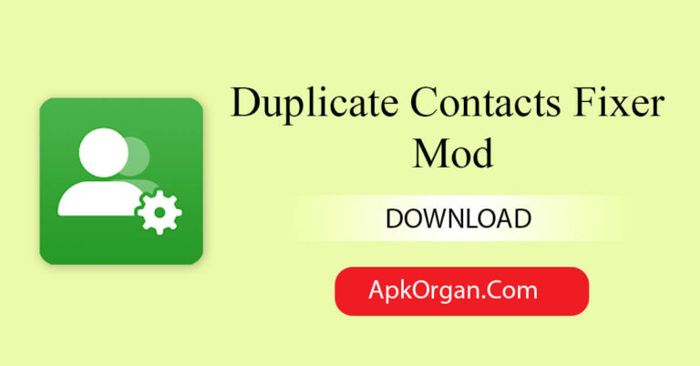 Duplicate Contacts Fixer Mod